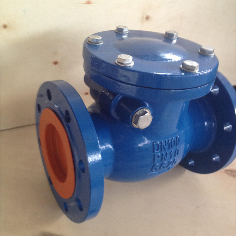 卧式法兰止回阀内螺纹单向旋启式止回阀水泵加厚防倒流止回阀厂家
