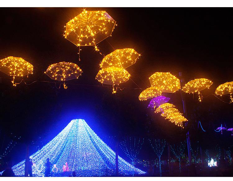 led彩灯10米100l公母接防水闪灯串户外工程满天星闪灯节日婚庆灯