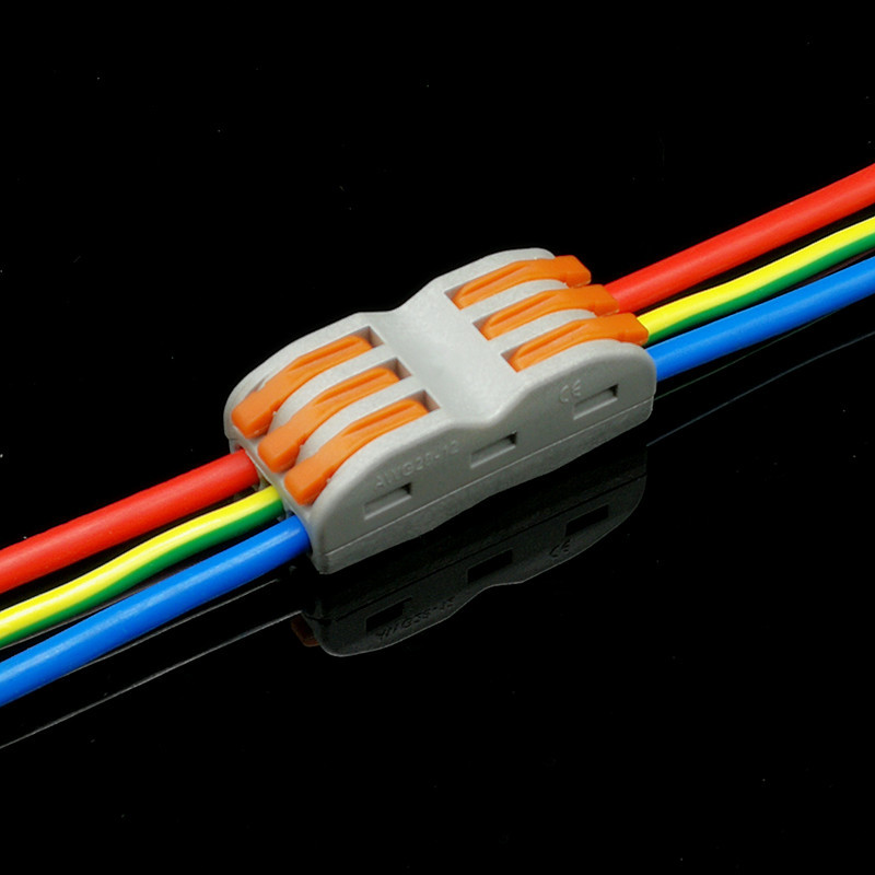 813三线按压端子3位连接器快速接线端子家居便捷接线器