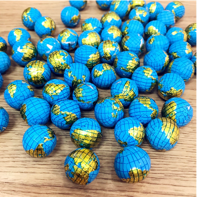 包邮 回味童年散装地球形巧克力5斤约980颗怀旧童年糖果零食