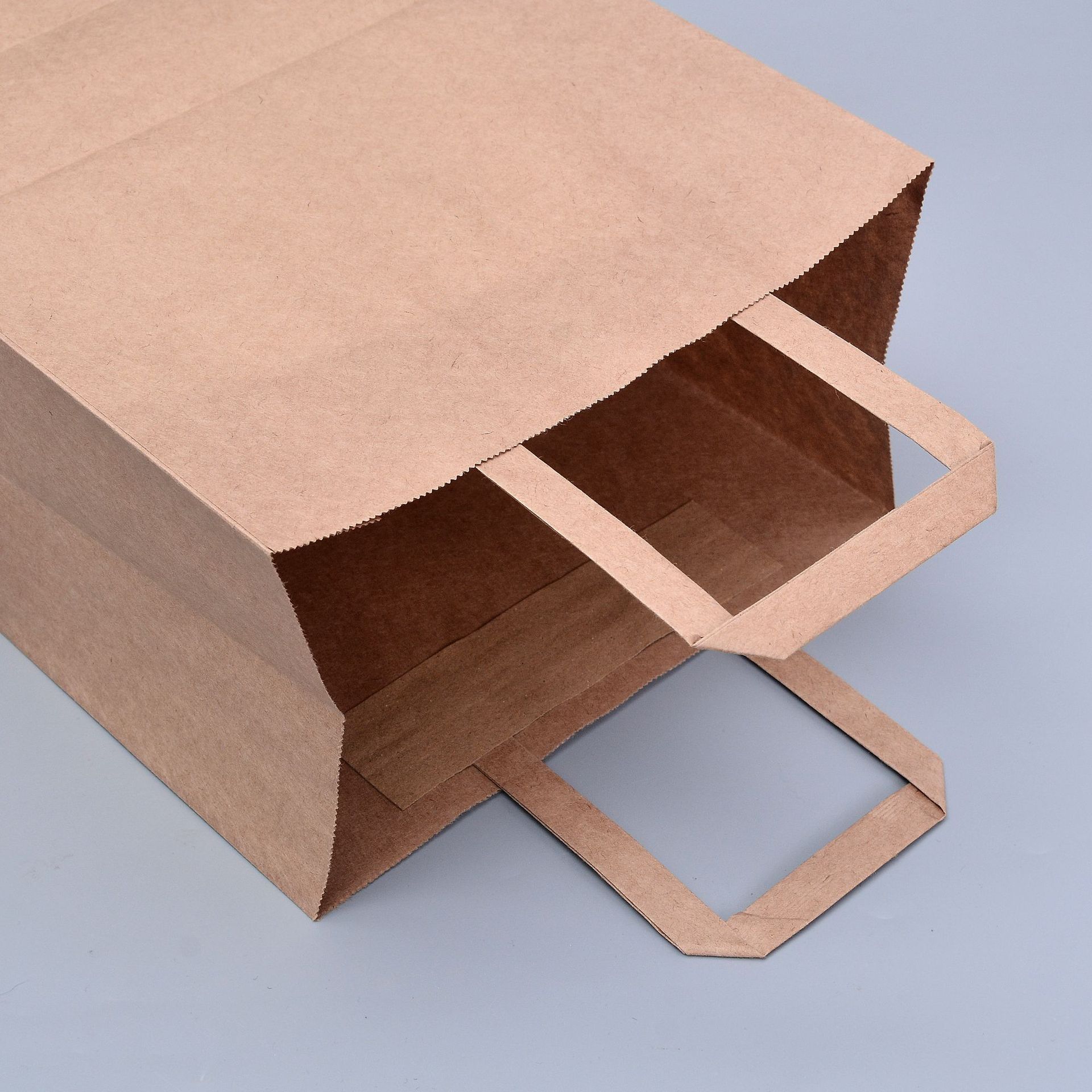 定制牛皮纸手提袋现货供应加厚餐饮外卖打包纸袋服装袋礼品袋