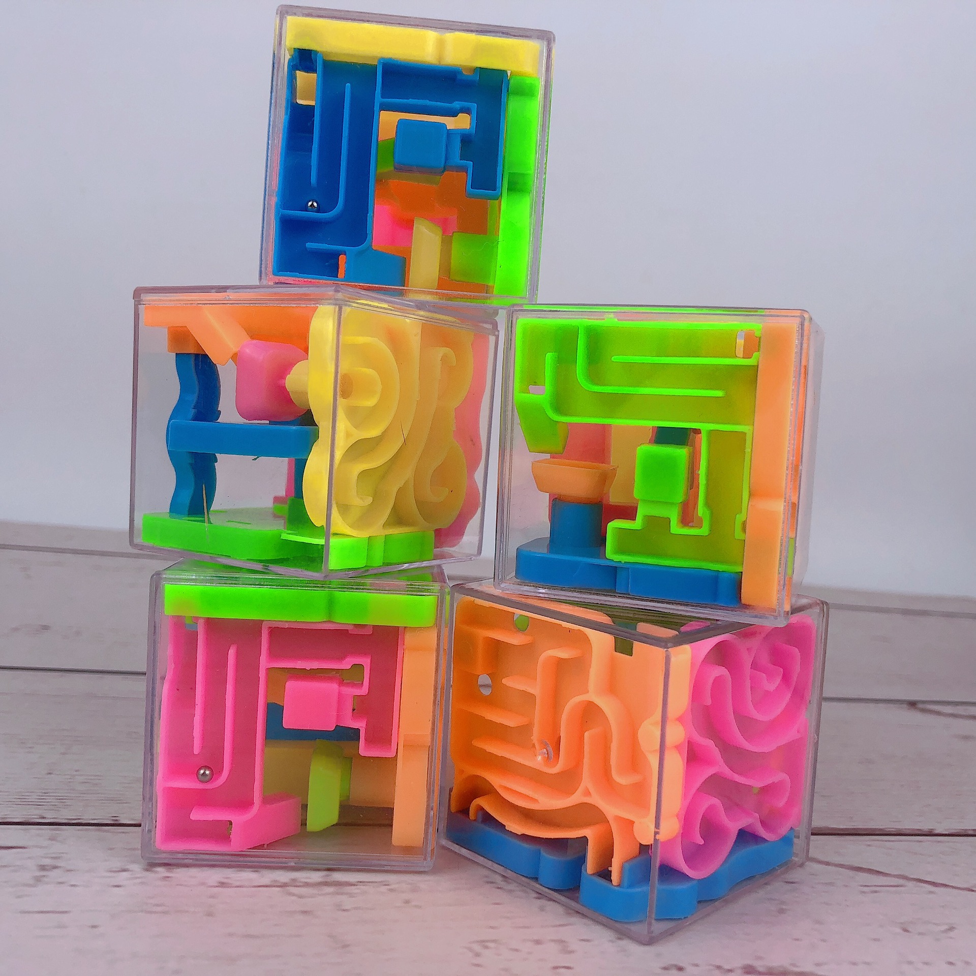厂家直销实色3d立体迷宫球4.5cm走珠迷宫玩具儿童益智早教玩具