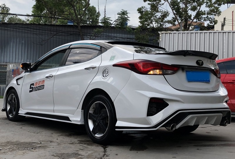 现代朗动改装大包围abs大包围朗动syb大包围前杠后杠侧裙尾翼排气