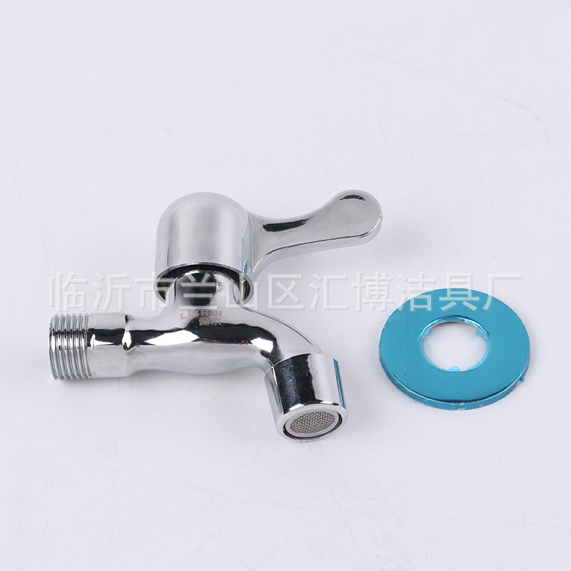 Electroplating Zinc Alloy Water Nozzle Engineering Faucet Long Size Extra Long Washing Machine Faucet Factory Wholesale