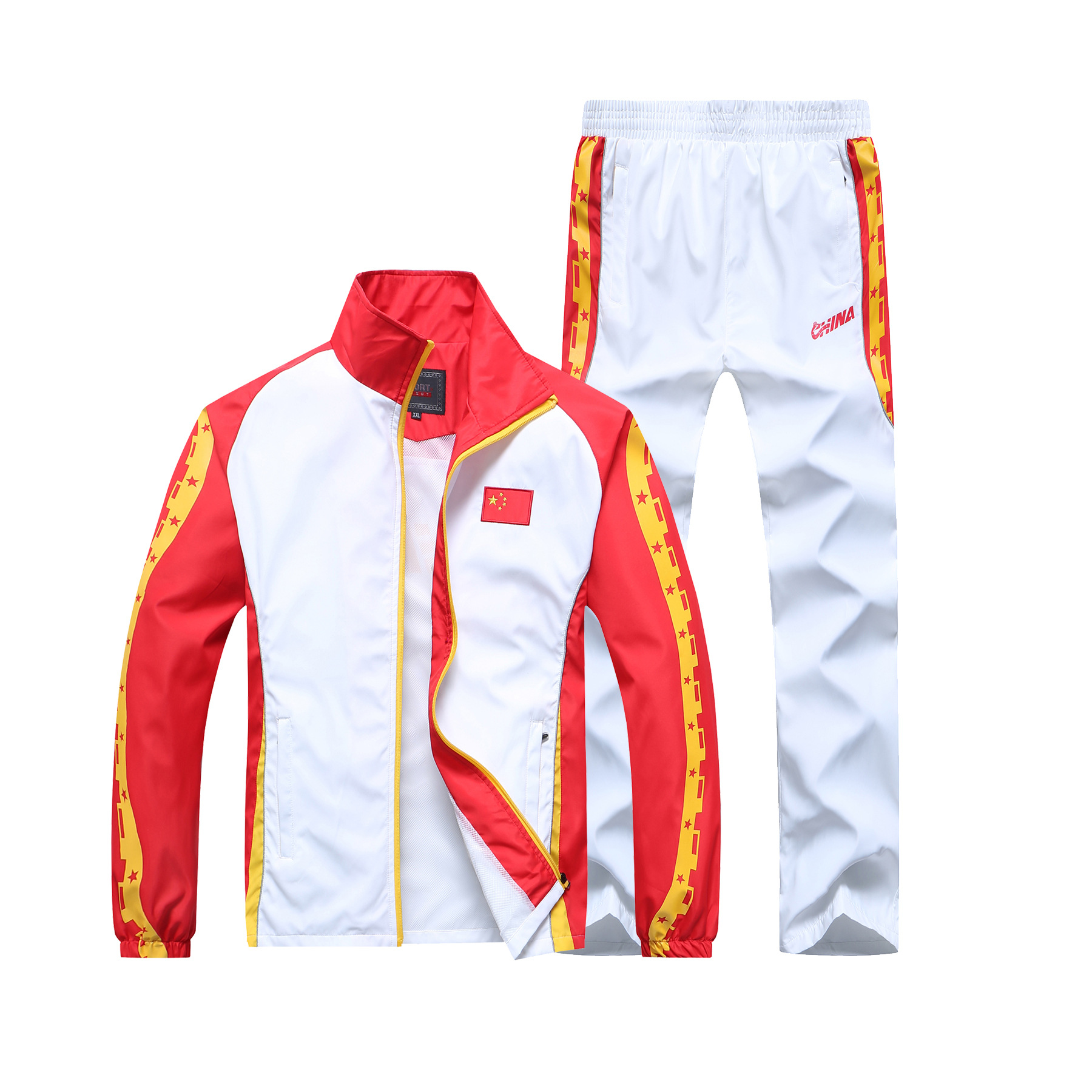 国服china运动服套装男女武术运动员团体出场服套装体校学生校服