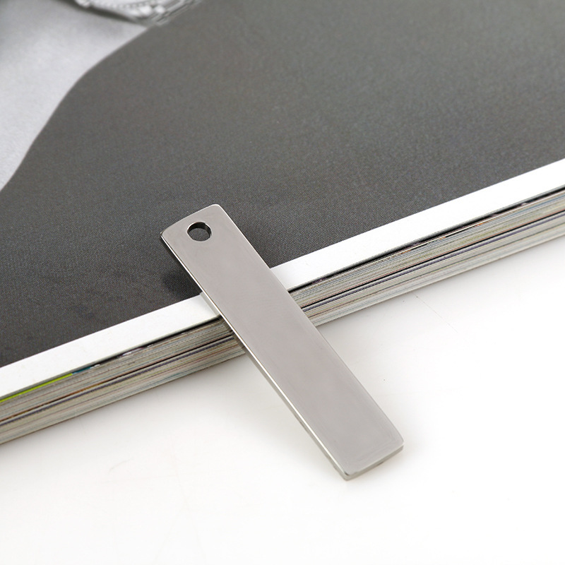 钛钢军牌 刻字长条 钥匙扣防丢牌 定制各种规格不锈钢拉丝长条牌