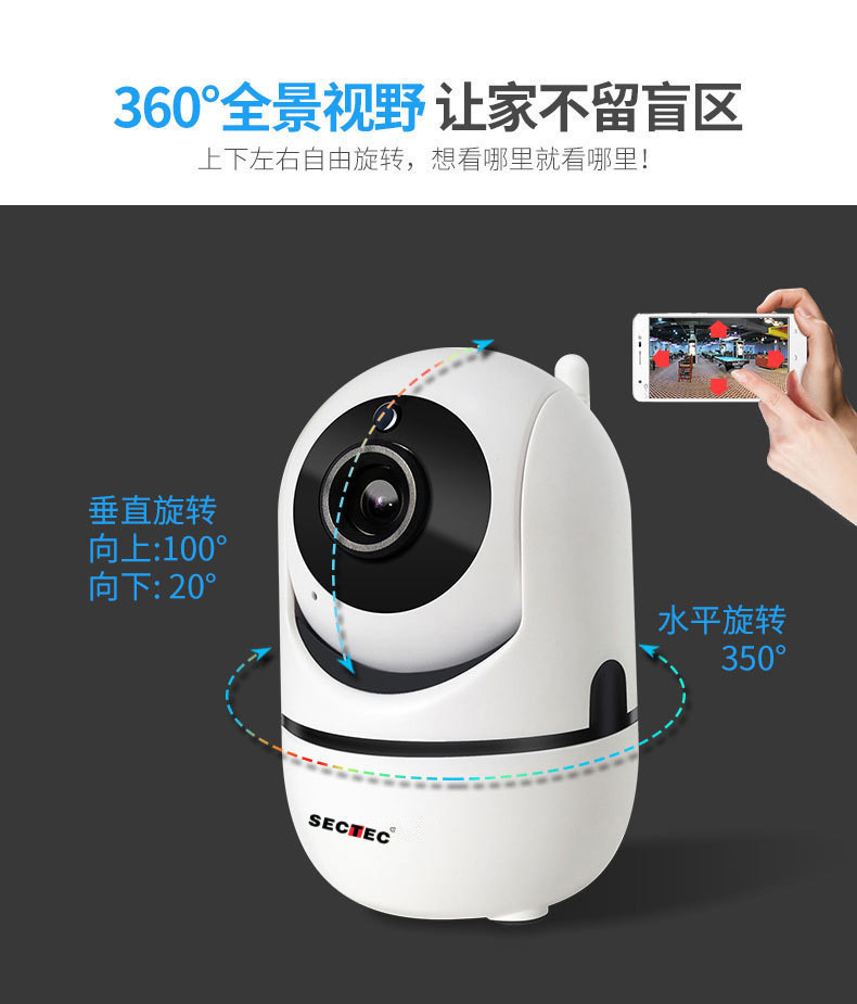 Inqmega Cloud Storage Intelligent Hd Wireless Camera Wholesale Baby Care Home Panorama Camera Camera