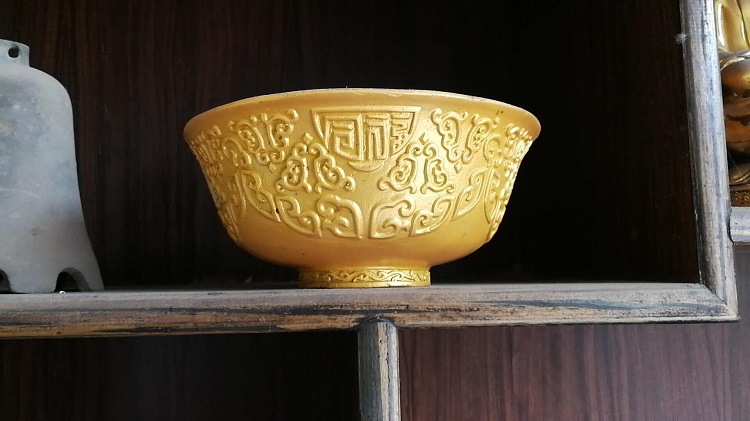 厂家直销新款黄铜碗雕塑精品家居装饰金属雕塑工艺品摆件手工定制