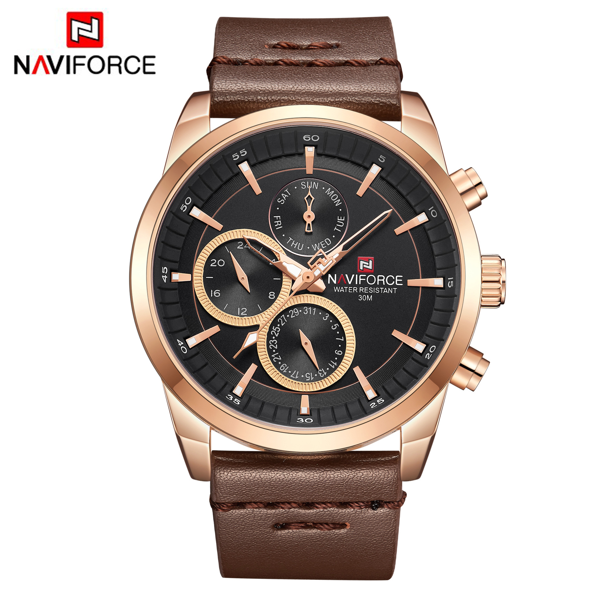 Naviforce Sonata 9148 New Sports Men Fashion Watch Student Belt Quartz Watch Personality Watch