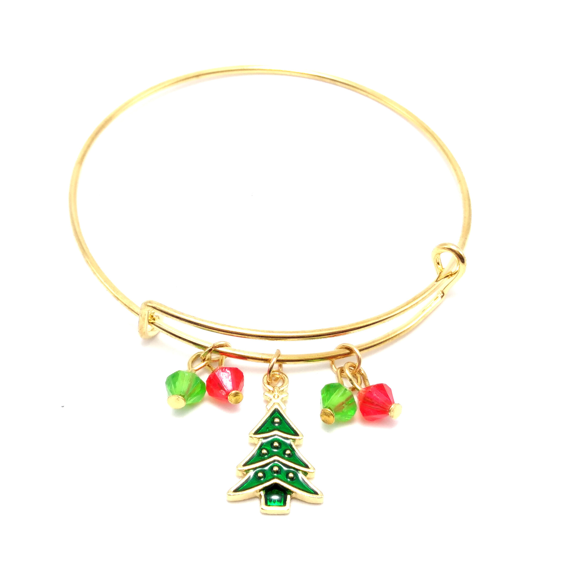 跨境货源新款欧美时尚圣诞节手镯百搭圣诞拉伸手环亚马逊爆款手链