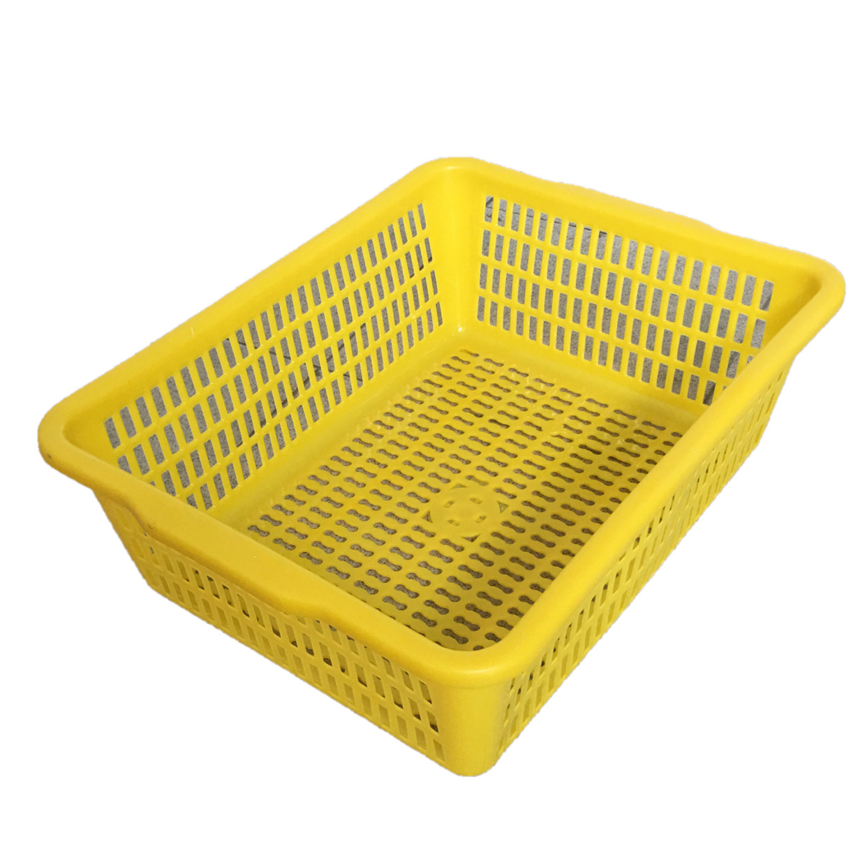 长方形大号加厚收纳筐厨房洗菜篮蔬菜彩色塑料篮子配货框子周转框