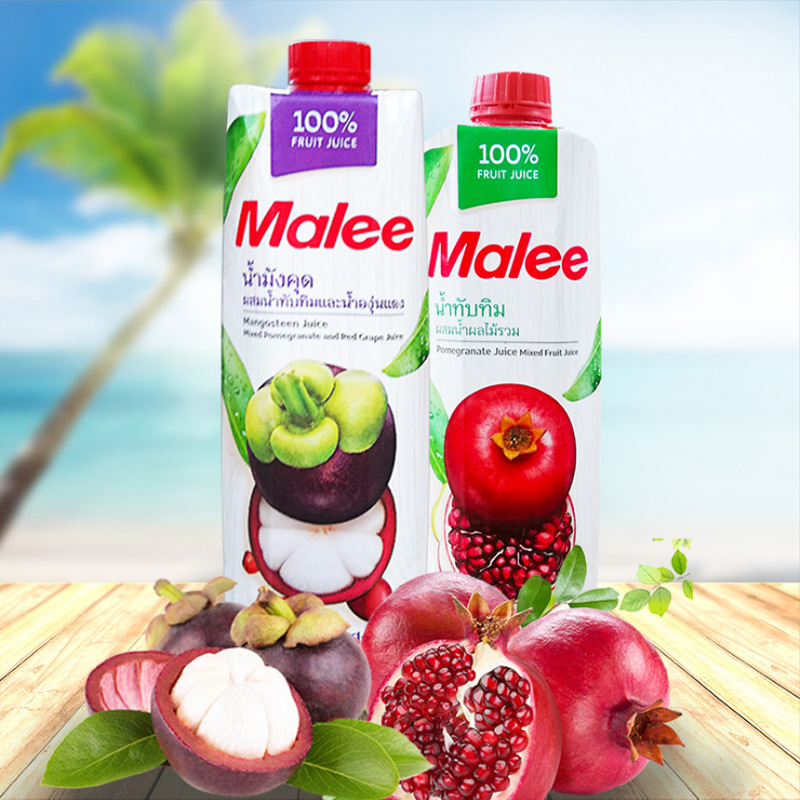 泰国原装进口malee玛丽果汁1l水果浓缩果汁饮料批发