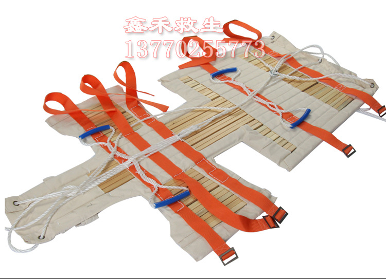 船用罗伯逊担架救生急救折叠担架帆布简易便携救援担架 船用担架