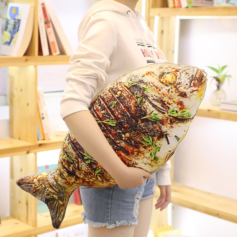 Simulation Barbecue Pillow Cushion Food Creative Plush Toy Doll Weird Funny Birthday Gifts for Men and Women Chicken Leg
