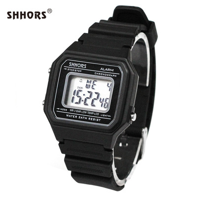 圣猴时shhors lcd电子学生手表 时尚多功能 防水 #0316