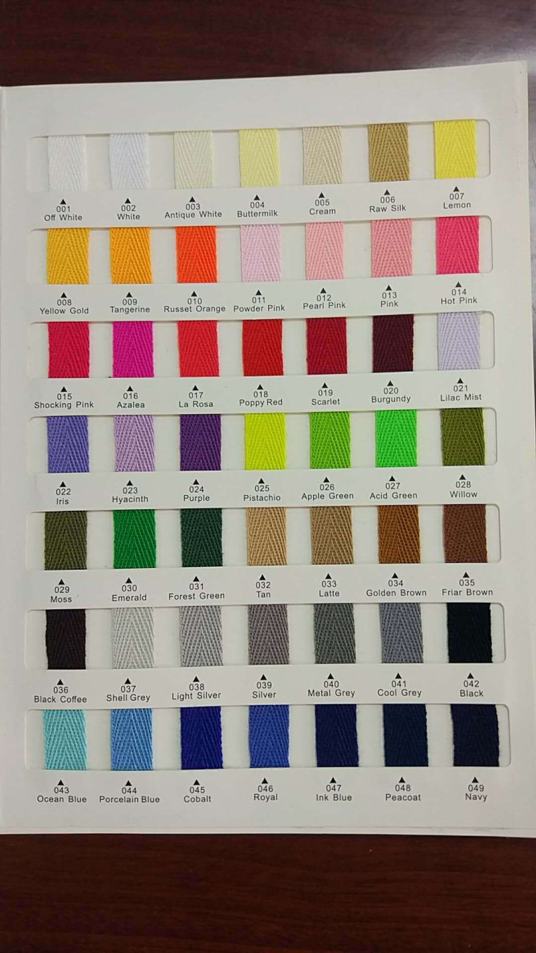 5cm/4cm/5cm 彩色涤棉人字带 平扁带 双人纹带