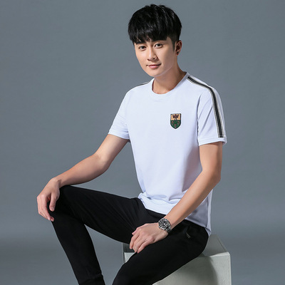 运动套装男夏季薄款休闲运动衣短袖男士运动服套装跑步套装男夏天