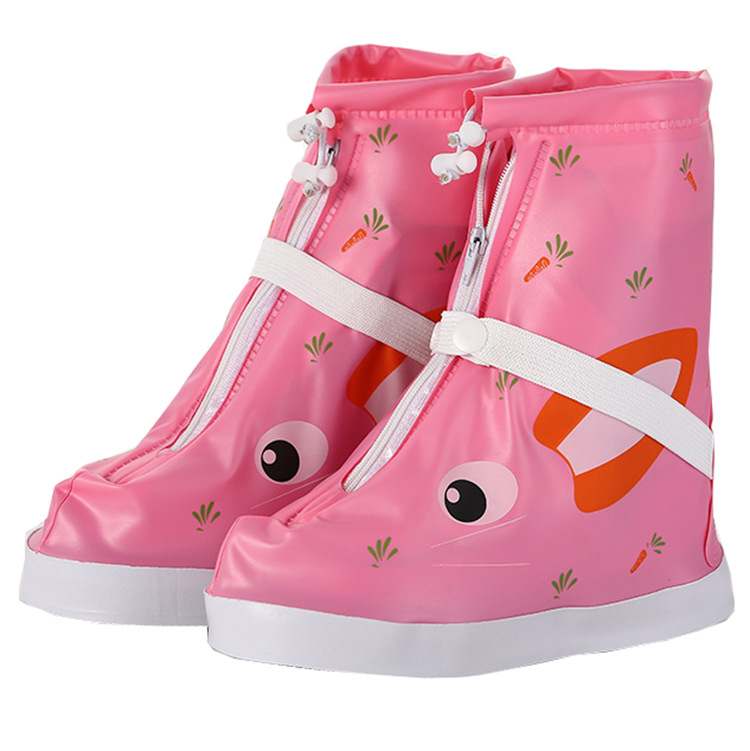 雨易思新款卡通儿童防雨鞋套小学生男童女童防水鞋套雨鞋套水鞋套