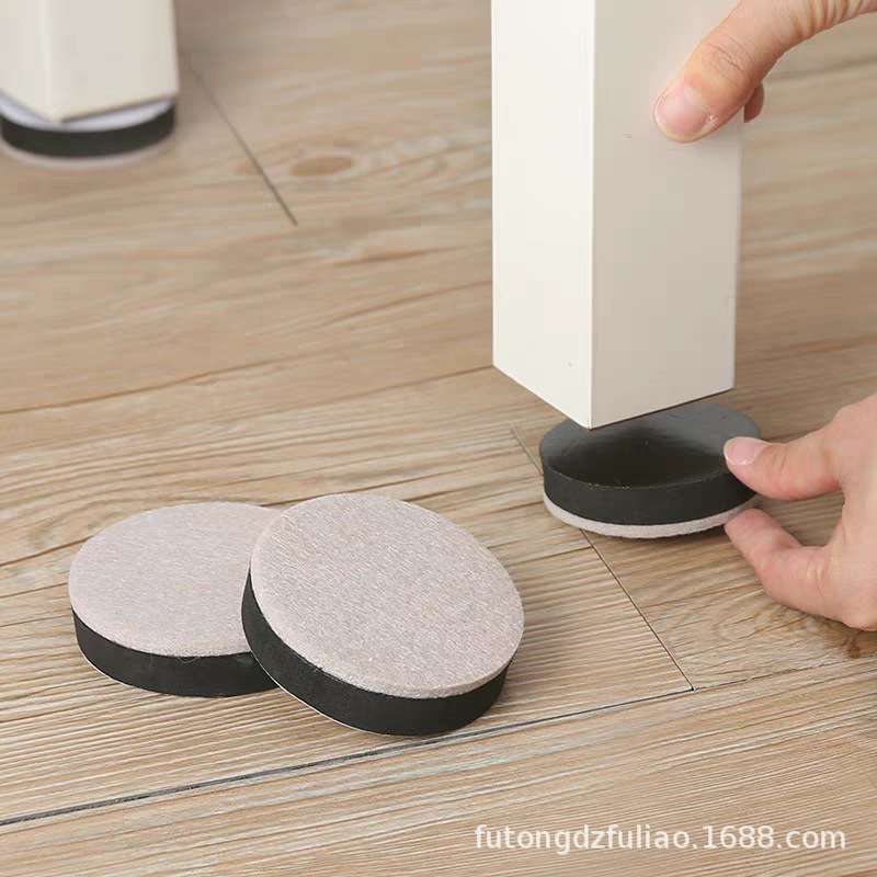 双层家具脚垫网格橡胶毛毡长条止滑防震加厚毛毡脚垫沙发腿防滑垫