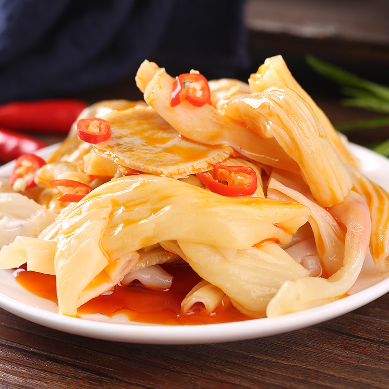 椒麻脆肠 酒店食材供应麻辣脆肠凉拌菜鸭食道开袋即食预制品批发