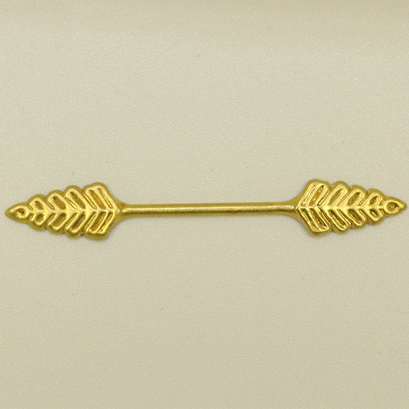 饰品配件铜冲压片工艺品铜片铜箭头双向箭头 服饰发饰鞋饰鞋花