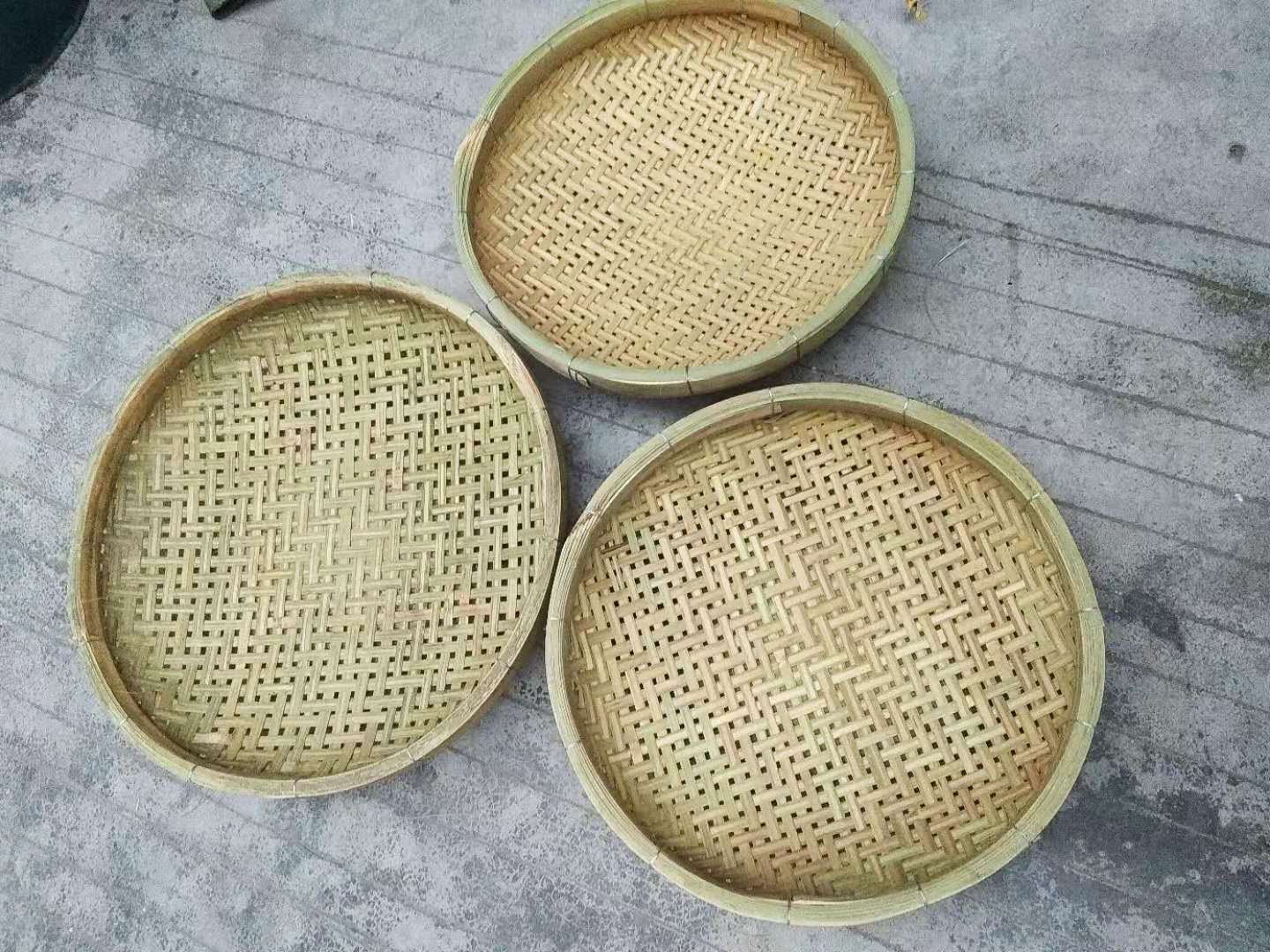 竹筲箕淘豆箕疏菜水果筲箕摆设农家产品竹蓝竹箕