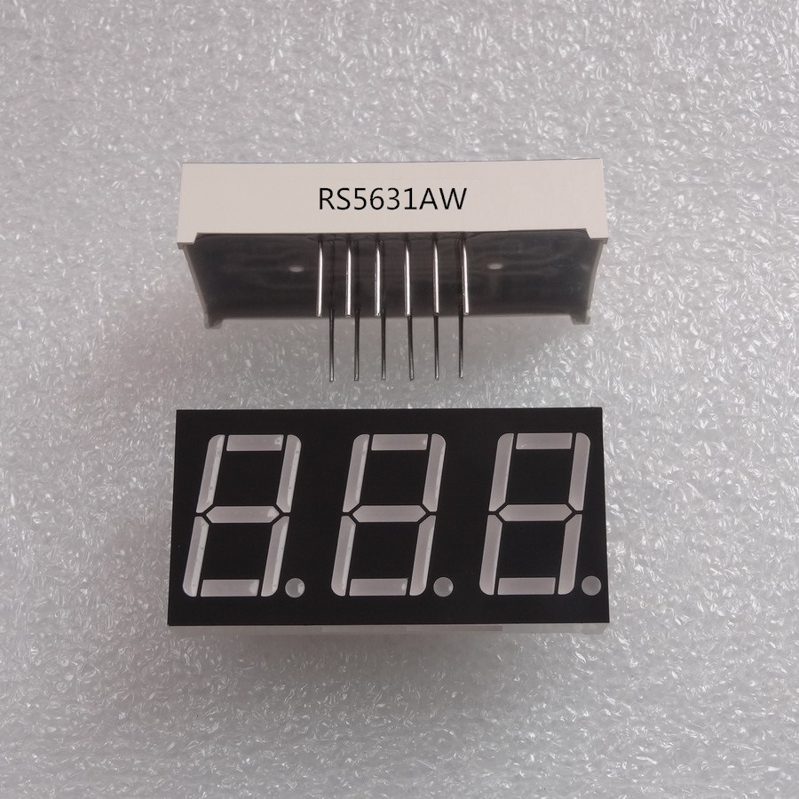 0.56英寸 3位 白色 数码管 5631白光 7段 数码管 led数码管