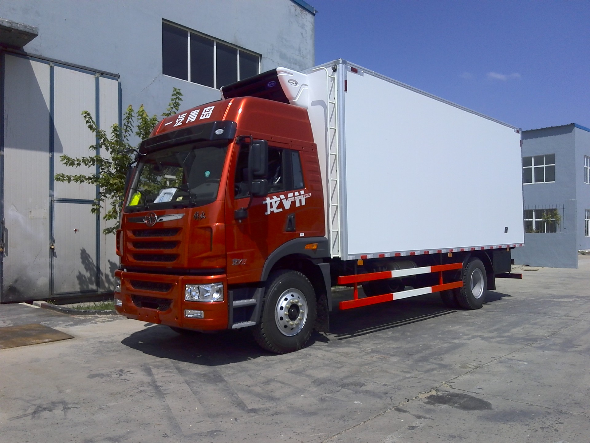 解放龙vh冷藏车保温车,6.8米冷藏车冷冻车,河北冷藏车厢