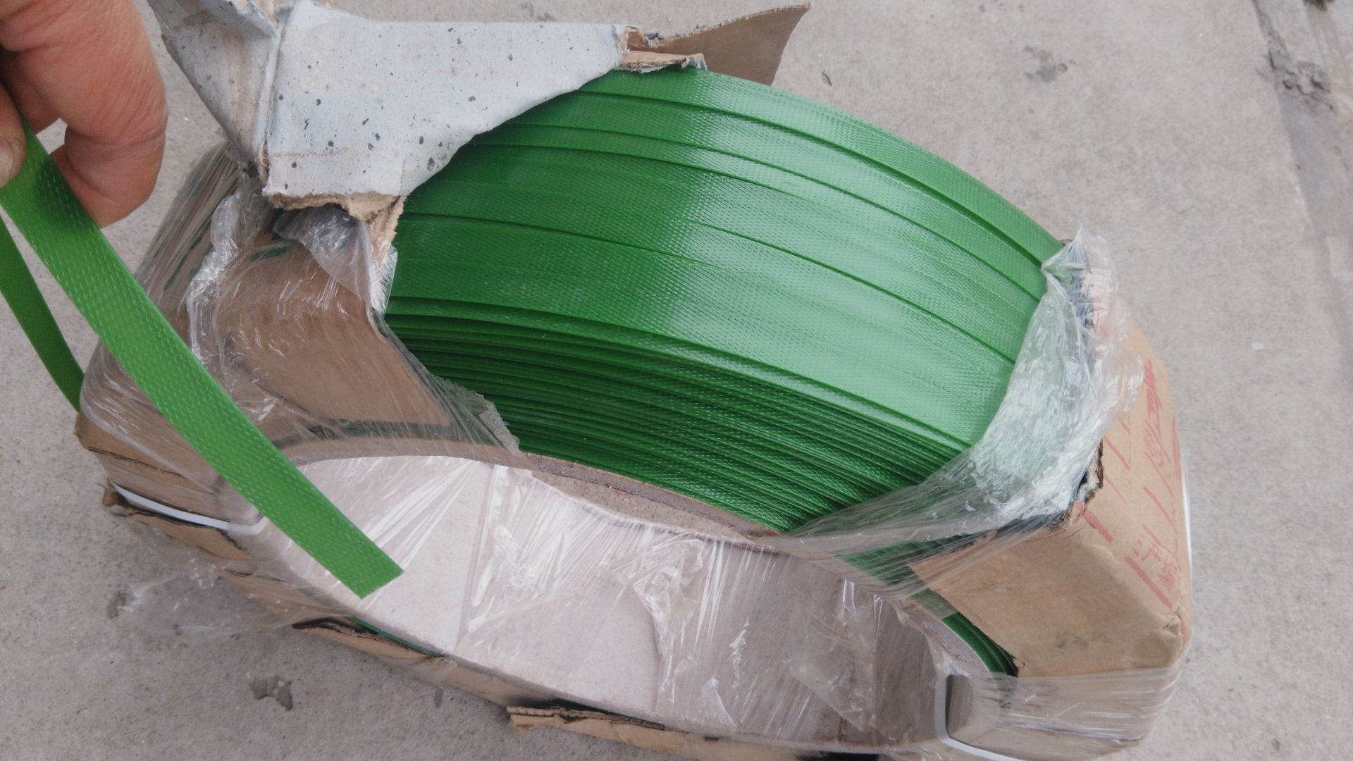 塑钢打包带 1608q0908910机用手工绿色包装带 pet打包带