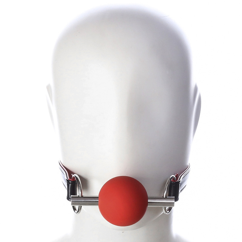 批发情趣用品硅胶口球嘴塞口塞堵嘴器小号软球实心口塞球女用器具