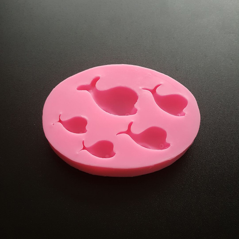 厨房diy小工具5个小海豚翻糖蛋糕模蛋糕模具西点烘焙器具