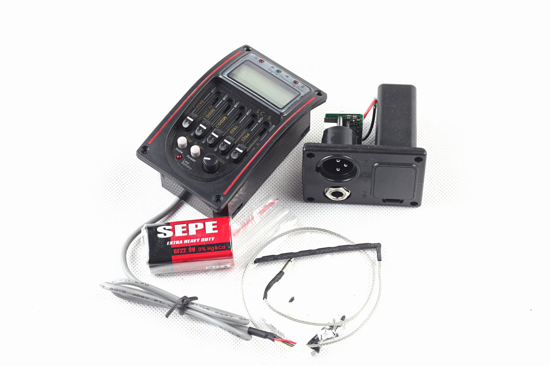 lc5木吉他拾音器五段拾音器5段压电原声pickup带调音5band