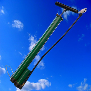 批发便携高压老式充气筒自行车篮球气球迷你电动车脚踩手动打气筒