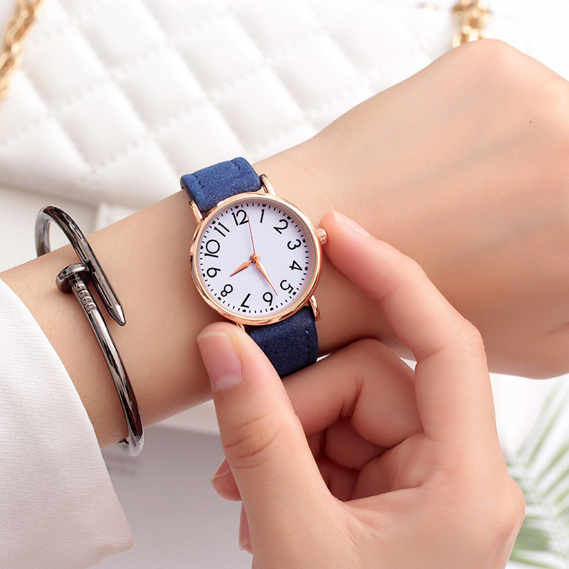 森女系森系手表女生学生韩版简约潮流复古文艺小清新休闲学院风表