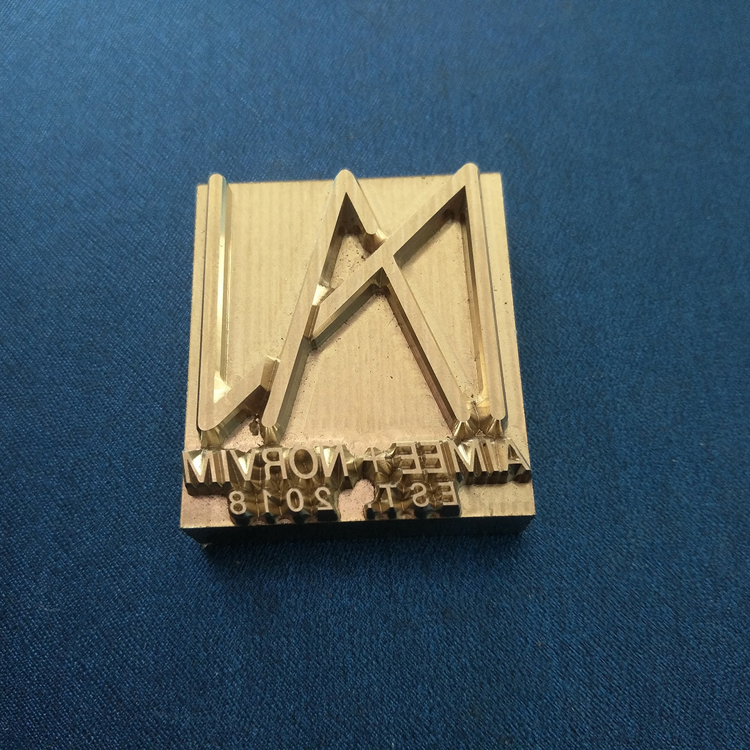 来图定制精品压痕烙印铜模 图标logo压印烫金高频模具 模具加工厂