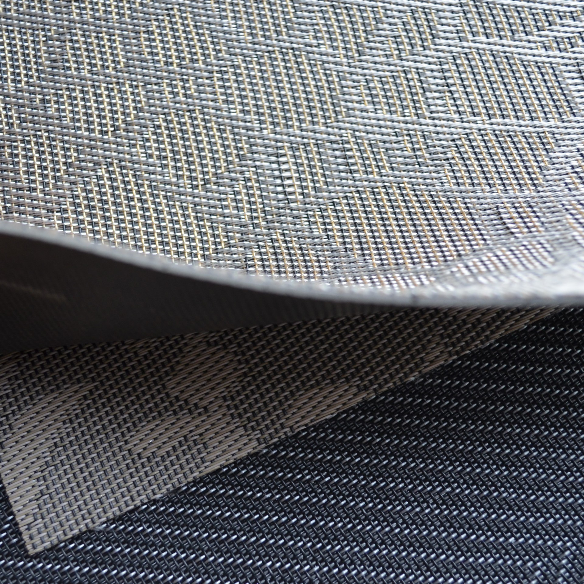 静音防水阻燃pvc编织艺术三角形片材地板乙烯基编织地毯