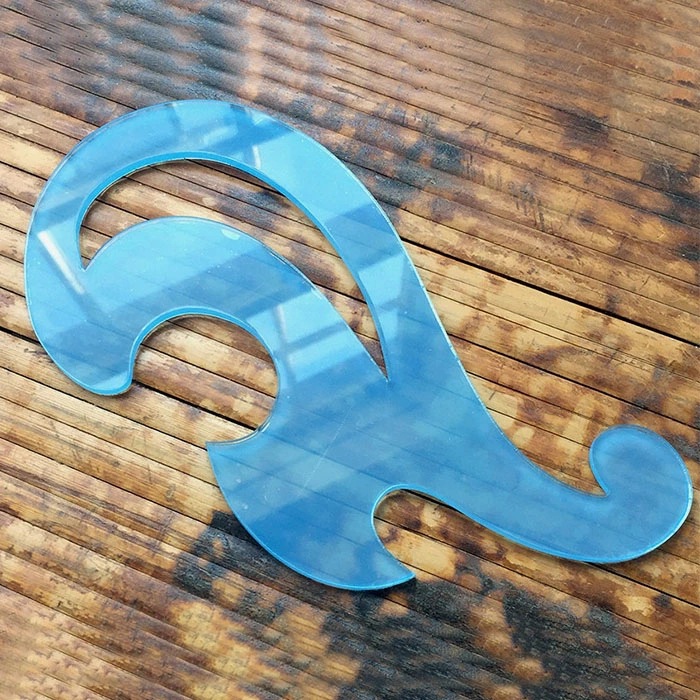 圆角尺 亚克力版型 手工皮具样板 皮革模板 diy包辅助版型工具