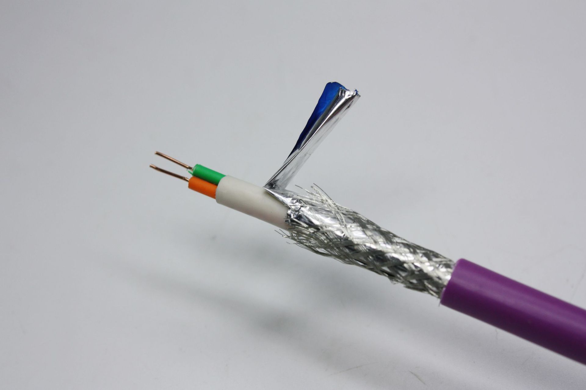 现货6xv1830-0eh10紫色双芯电线屏蔽通讯电缆 总线通讯线