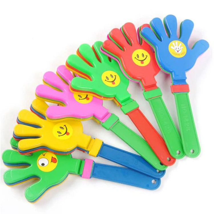 Non-Luminous Clapping Device Smiling Face Stickers Clapping Hands Colorful Palm Shooting Bar Concert KTV Come on Cheering Props