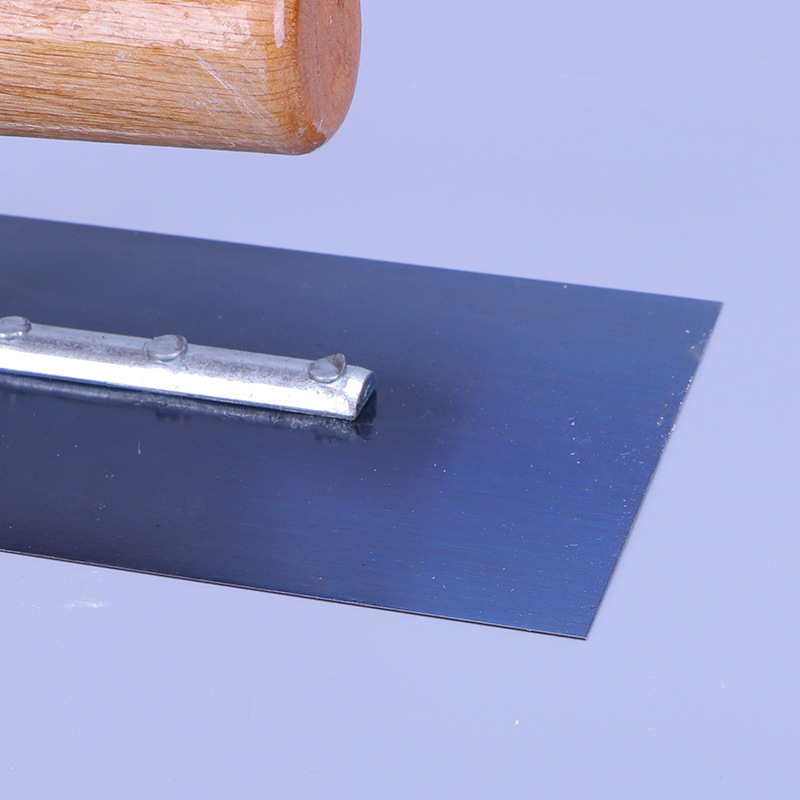7钉木柄烤蓝推刀 地坪漆木柄手工推刀 耐用防锈木柄泥抹子推刀