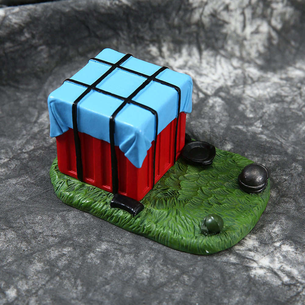 绝地求生周边吃鸡平底锅烟灰缸空投箱收纳盒送队友网吧礼品摆件