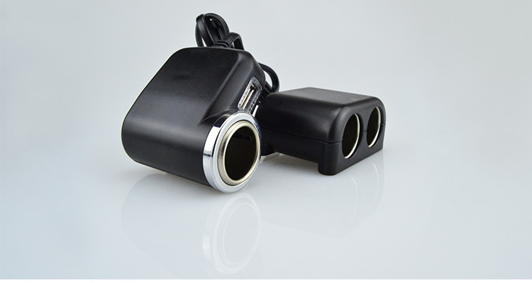 新款推荐 汽车一拖三点烟器 12v24v分体电源分配器 车载点烟器