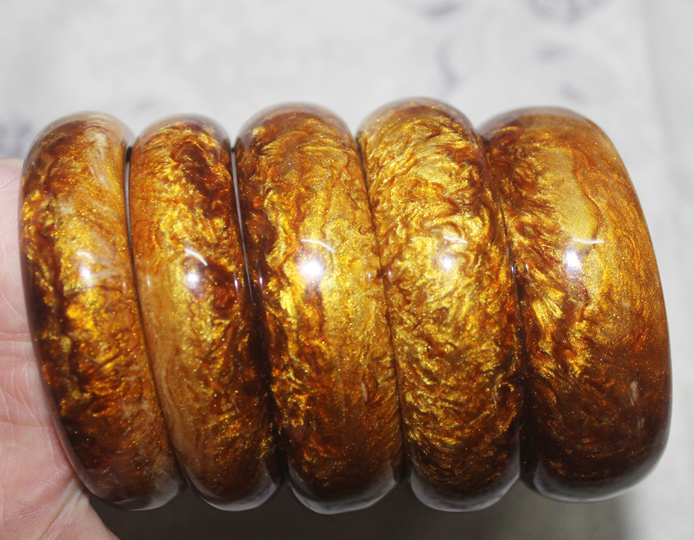 仿海柳手镯 金珊瑚手镯 金色拉丝海柳手镯 珊瑚手镯