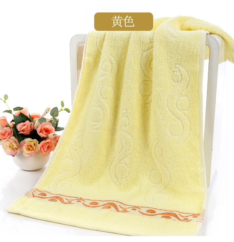 Striped Towel Factory Wholesale Pure Cotton Absorbent Plain Jacquard Soft Face Washing Face Towel Daily Gift Embroidery Logo