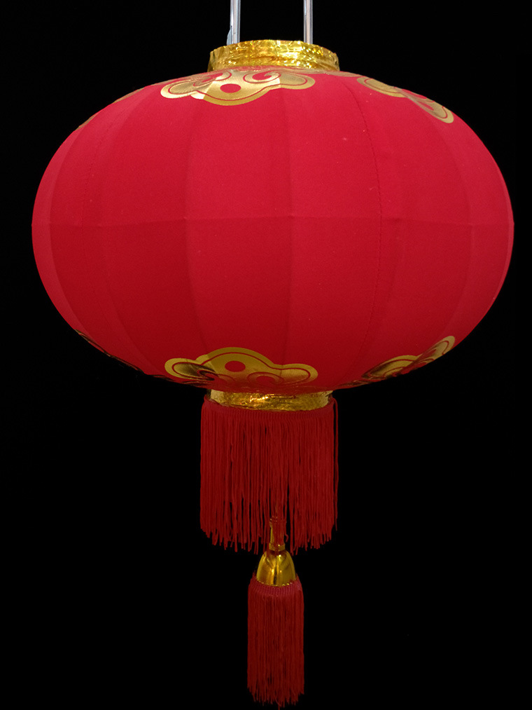 植绒布大红灯笼喜庆灯笼婚庆礼品1