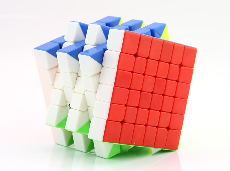 奇艺魔方格无华六阶彩色魔方 6阶儿童益智玩具专业比赛顺滑魔方