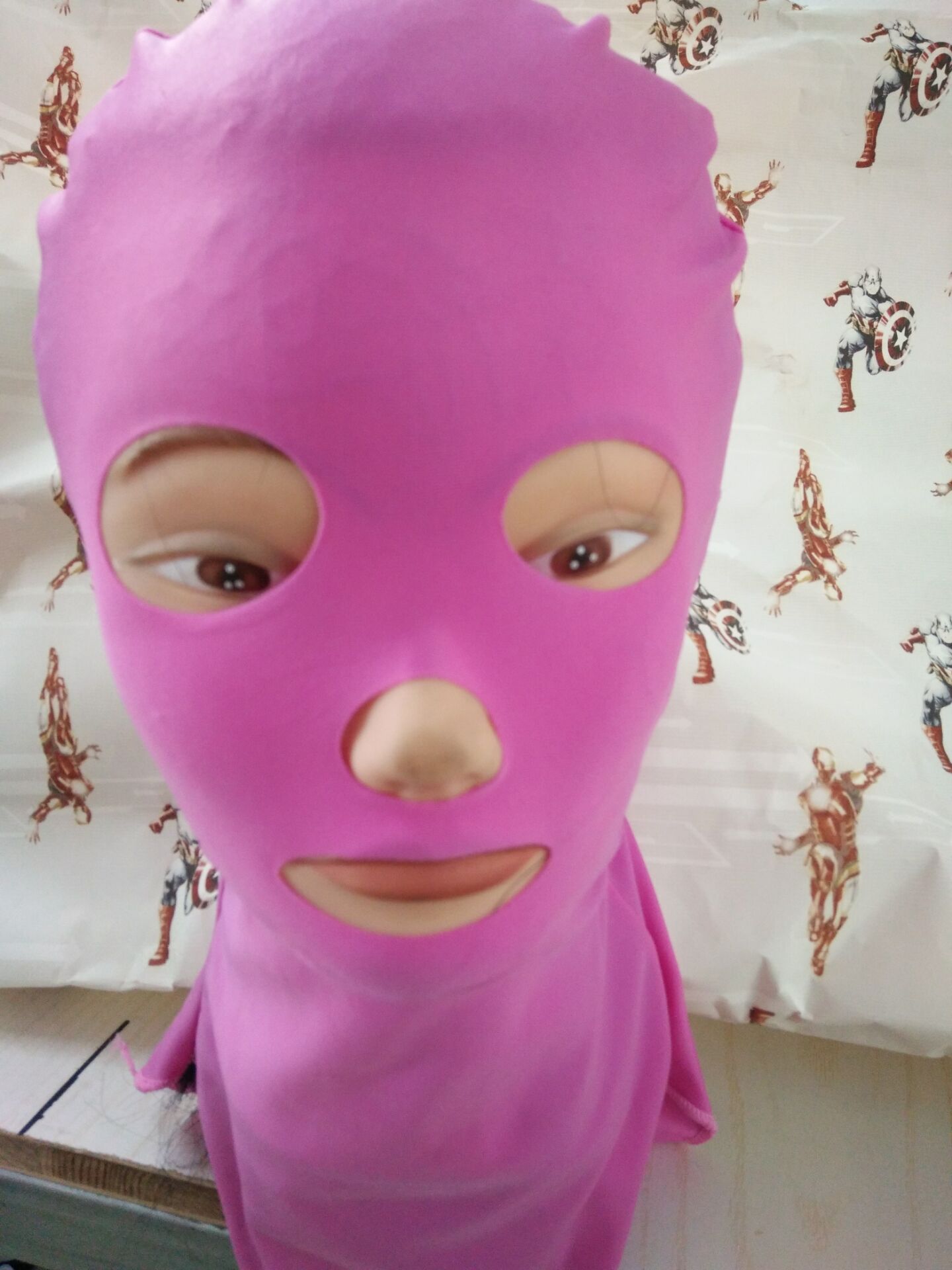 游泳专用头套 防水母套头 防晒面罩 防紫外线 游泳帽sbart 脸基尼