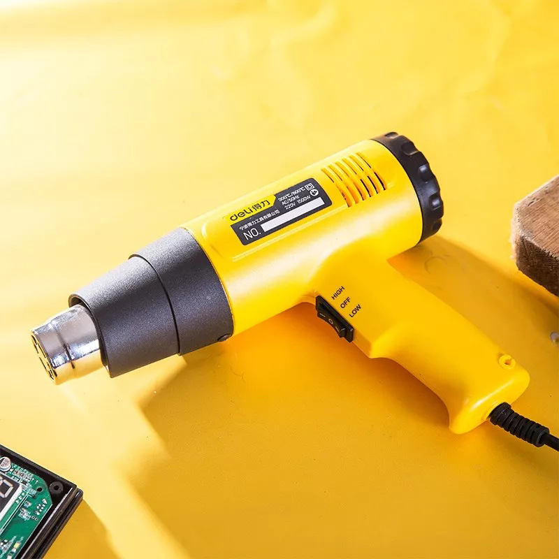 得力热风枪 调温手持工业级塑料焊枪2000w 贴膜工具烤枪