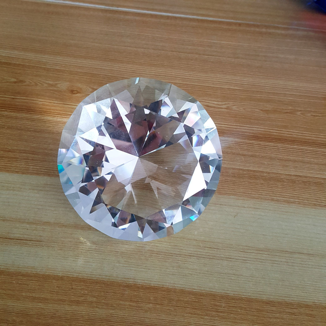 机磨透明彩色水晶玻璃钻石裸钻 家居摆件工艺品装饰毕业季礼物