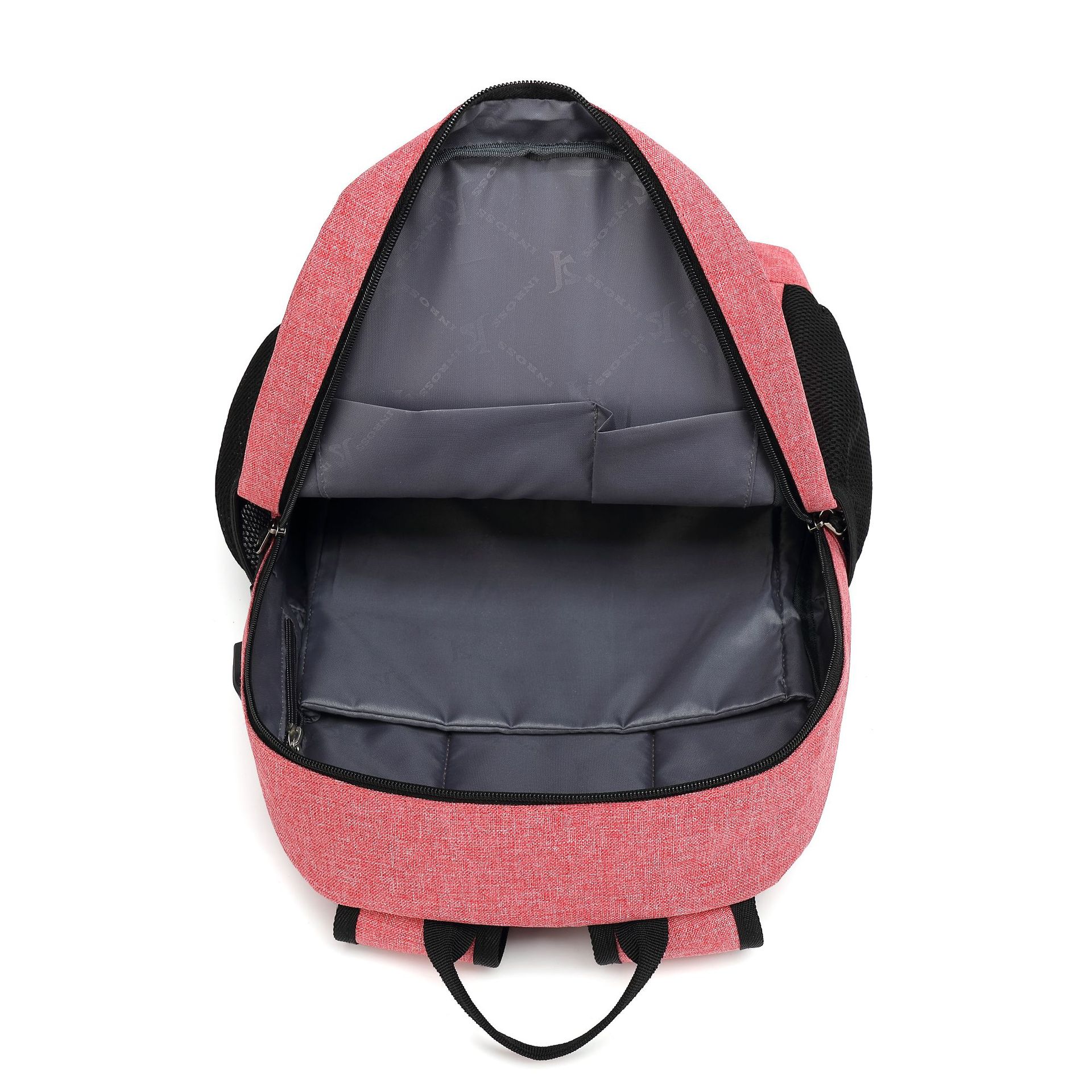 新款韩版学生休闲书包 大容量电脑双肩包 usb充电 轻便商务背包